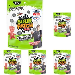 image:imageSOUR PATCH KIDS Strikers Black Raspberry Soft amp Chewy Gummy Candy Share Size 1022 oz1022 Ounce Pack of 5