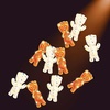 image:imageSOUR PATCH KIDS Glow Ups Ghosts Soft amp Chewy Gummy Halloween Candy 837 oz  Gummy Candy with Edible Confetti that Glows Under Blacklight Peach and Orange Flavors Resealable Bag